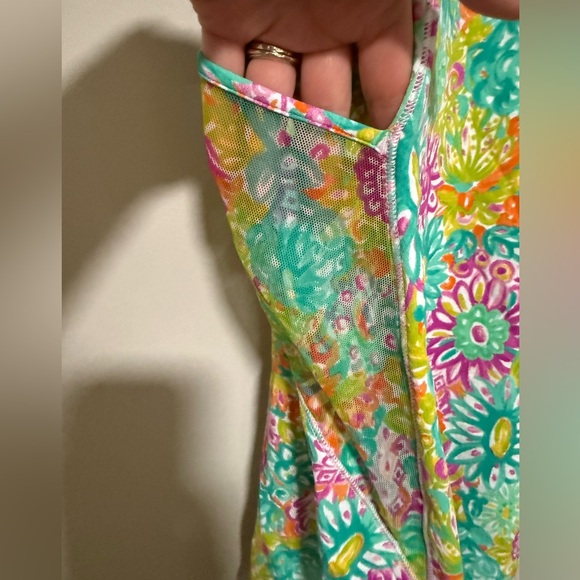 IBKUL Lilli Violet Floral Tennis Dress Size Medium UPF 50+ Quick Dry Wicking NWT - Picture 4 of 8